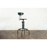 District Eight V19c-b Adjustable Stool in Burnt Brown HGDA144