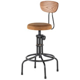 District Eight Buck Adjustable Stool in Umber Tan HGDA351