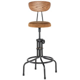 District Eight Buck Adjustable Stool in Umber Tan HGDA351