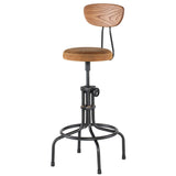 District Eight Buck Adjustable Stool in Umber Tan HGDA351