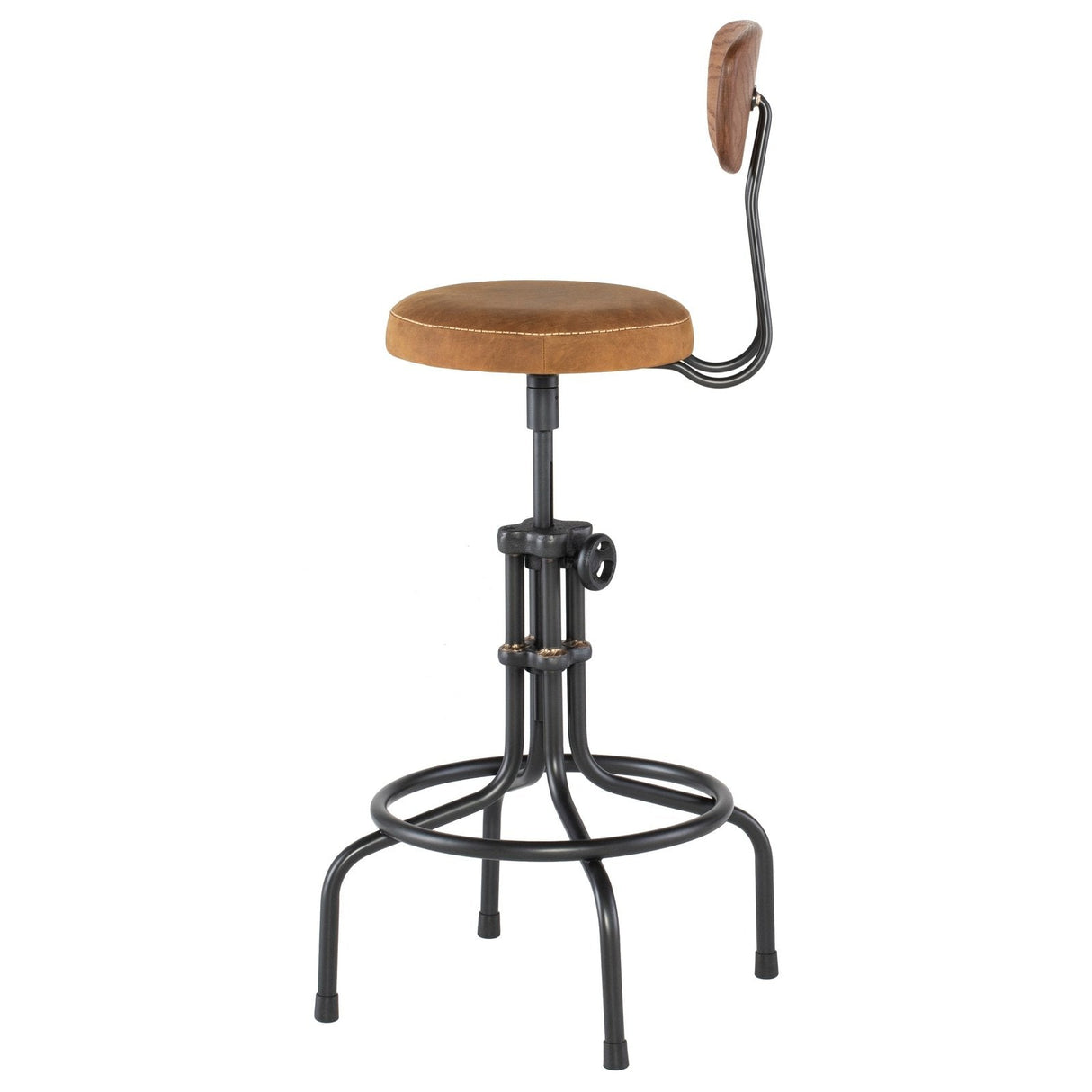 District Eight Buck Adjustable Stool in Umber Tan HGDA351