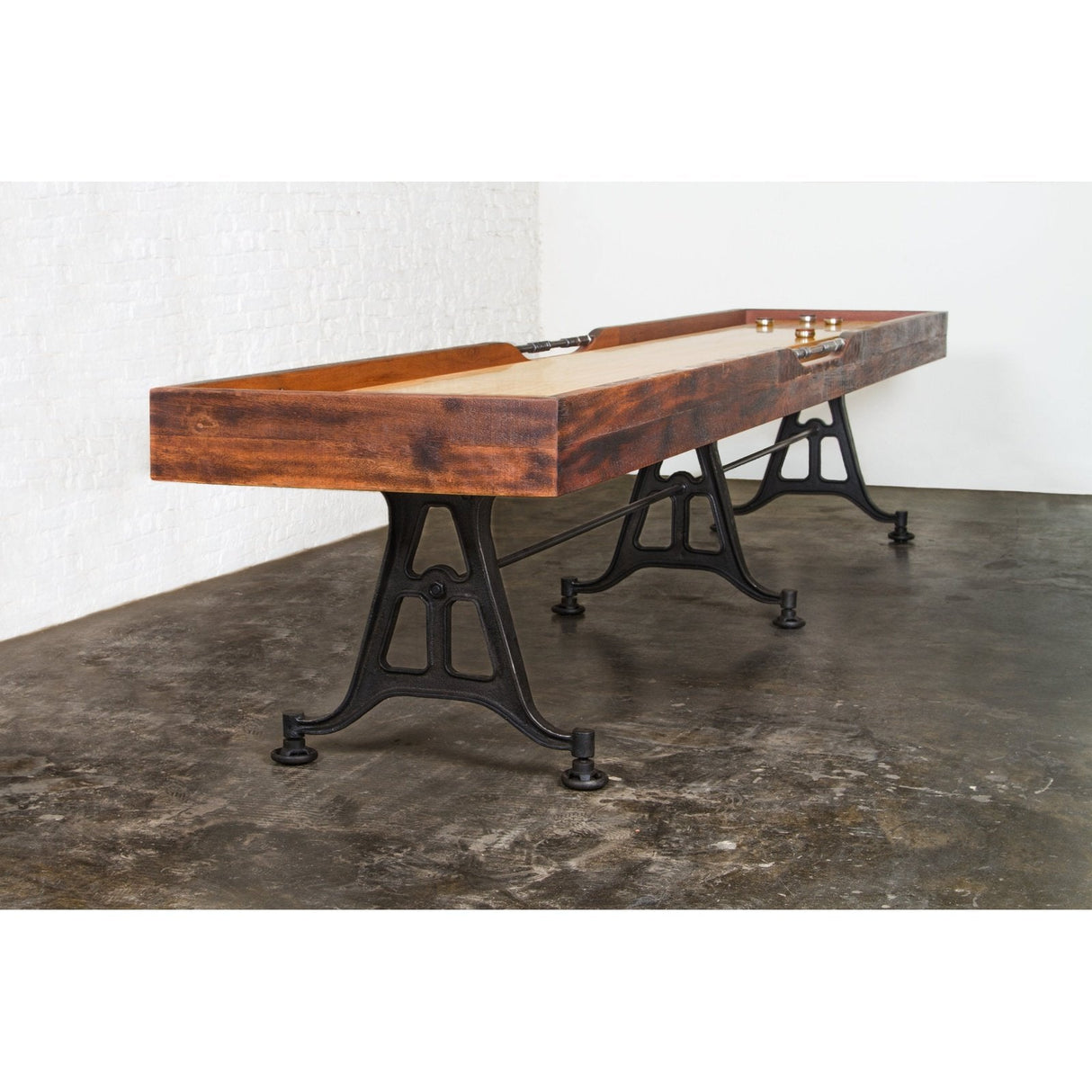 District Eight Shuffleboard Table Burnt Umber HGDA448