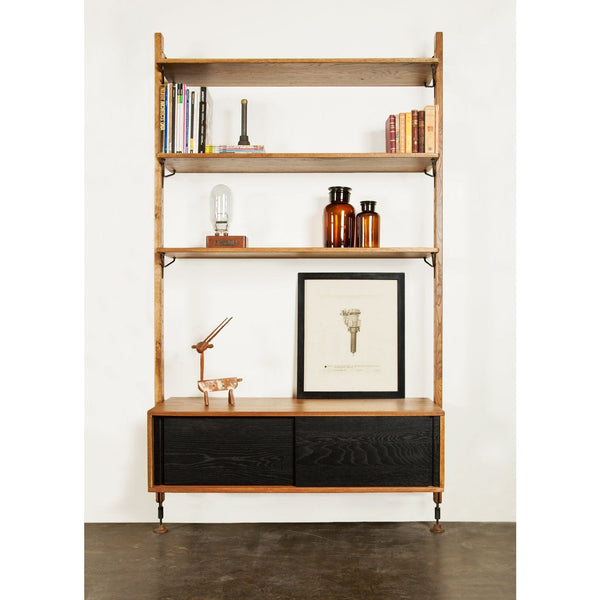 District Eight Theo Modular Shelving in Hard Fumed HGDA452