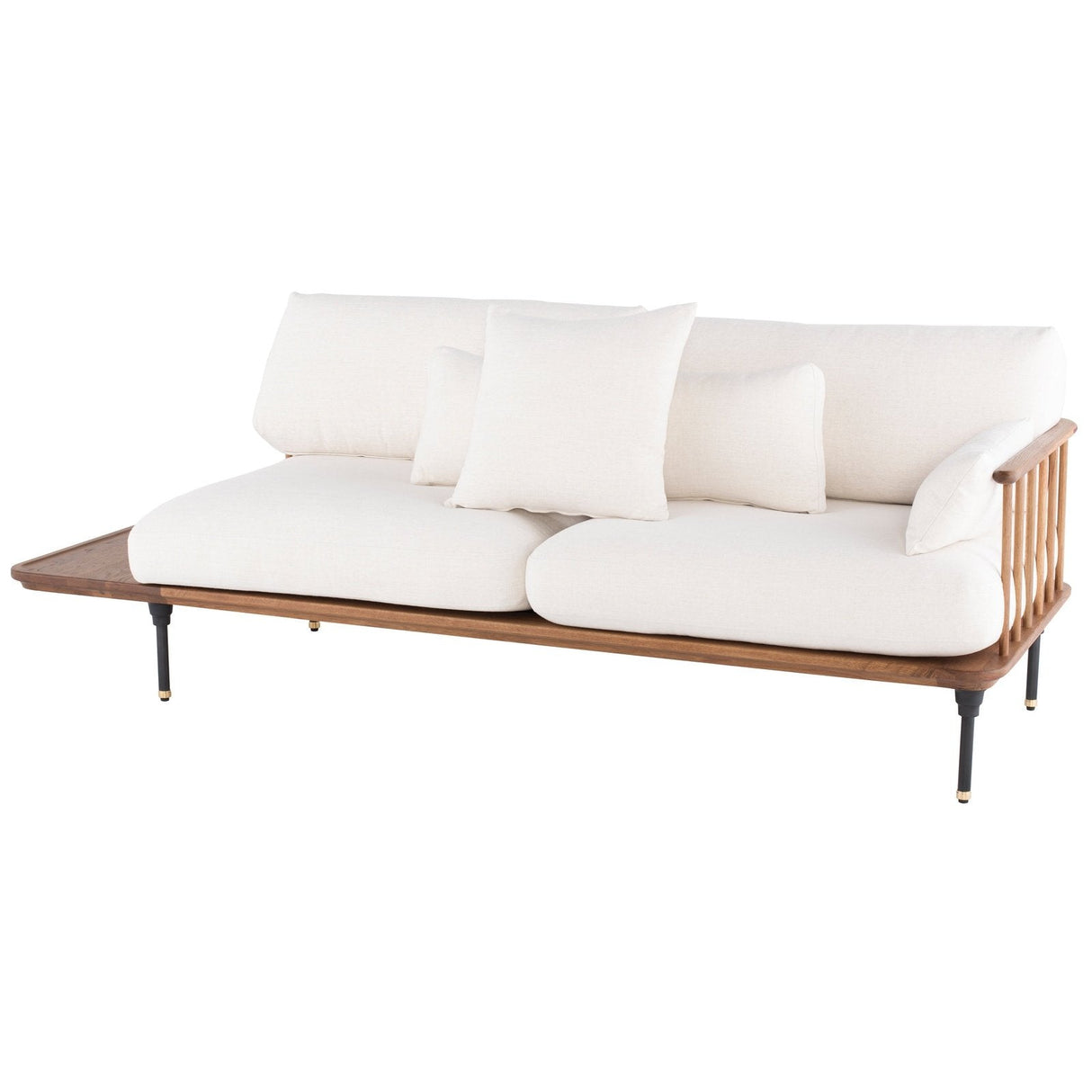 District Eight Distrikt Triple Seat Sofa in Fumed HGDA618