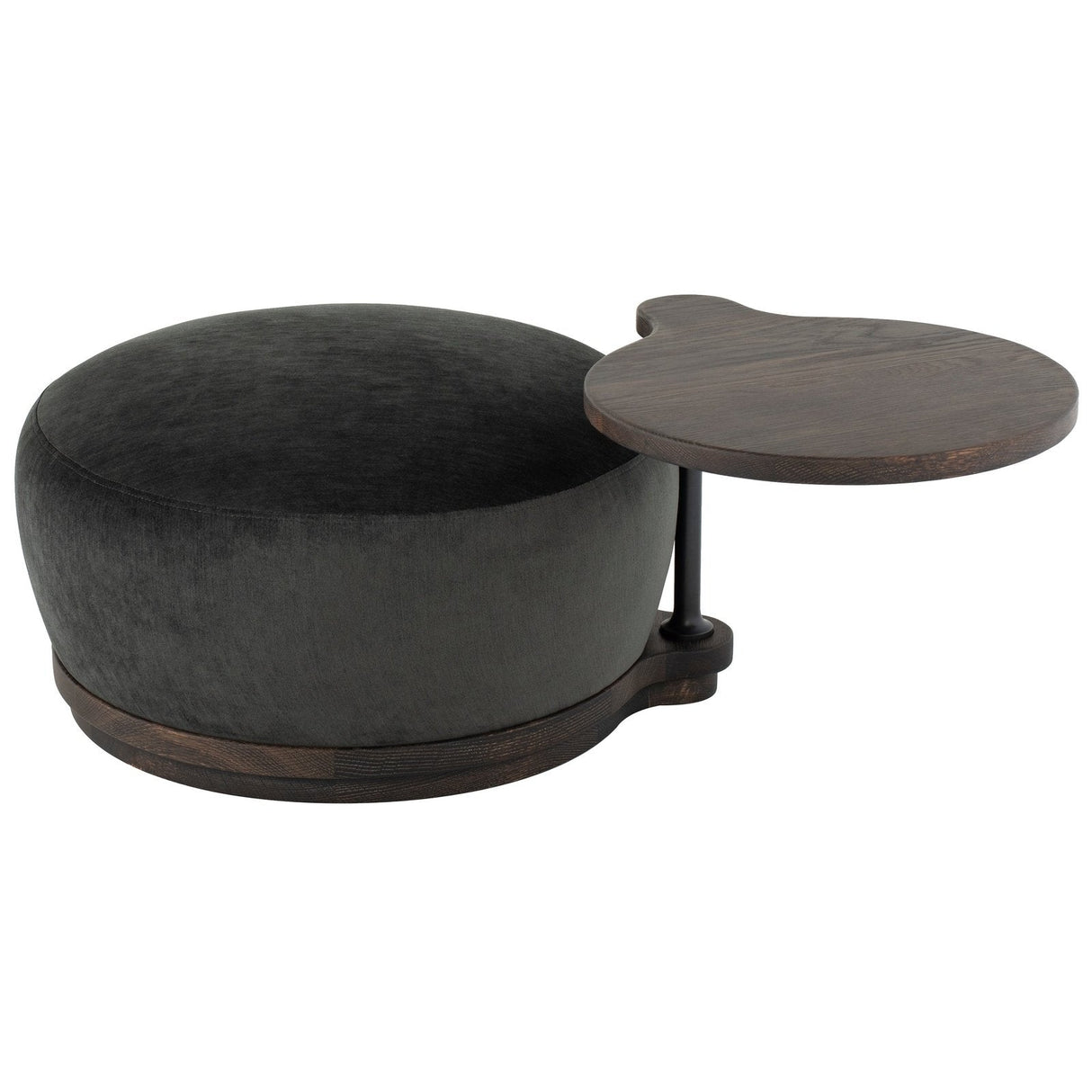 District Eight Orbit Ottoman Chair in Pewter HGDA708