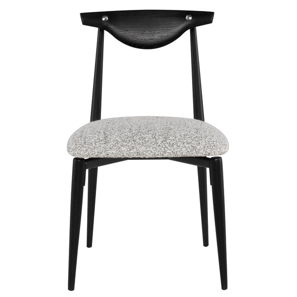 District Eight Vicuna Dining Chair in Boucle Grey HGDA732