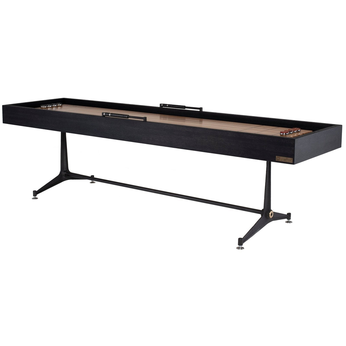 District Eight Shuffleboard Gaming Table in Ebonized HGDA769