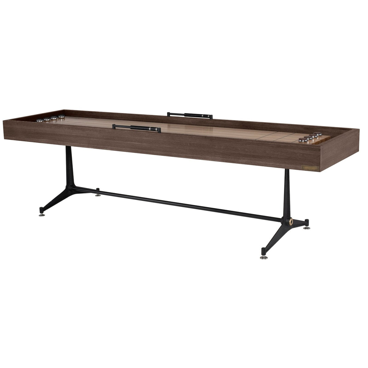 District Eight Shuffleboard Gaming Table in Smoked HGDA779