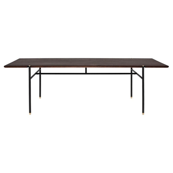 District Eight Stacking Dining Table in Smoked Black HGDA849