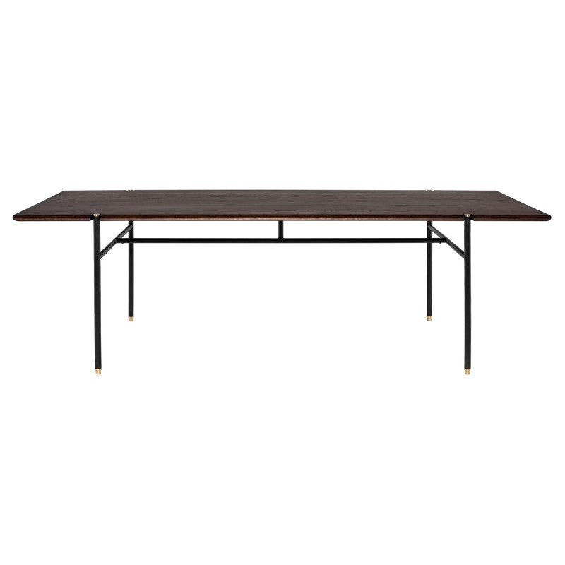 District Eight Stacking Dining Table in Smoked Black HGDA849