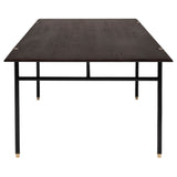 District Eight Stacking Dining Table in Smoked Black HGDA849