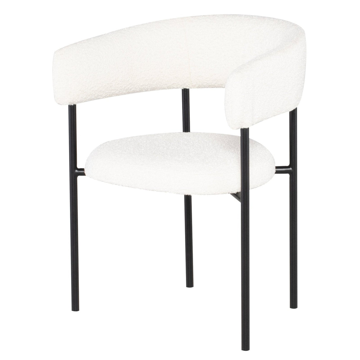 Nuevo Living Cassia Dining Chair in Buttermilk Boucle HGSN154