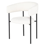 Nuevo Living Cassia Dining Chair in Buttermilk Boucle HGSN154