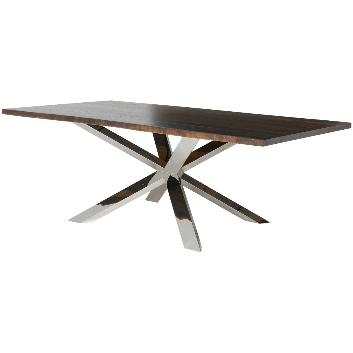 Nuevo Living Couture Dining Table In Seared/Silver HGSR422