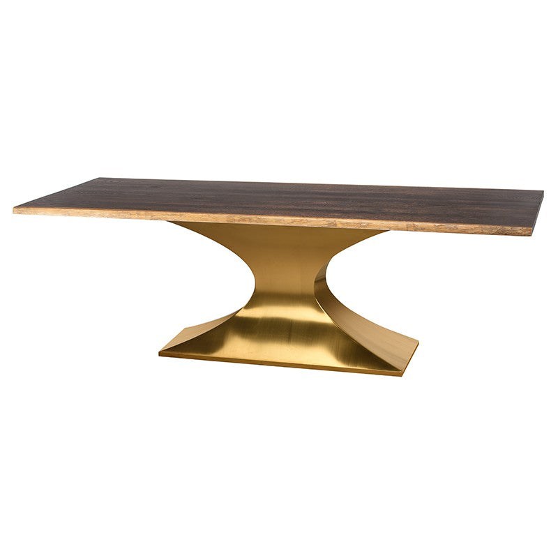 Nuevo Living Praetorian 96" Dining Table in Seared HGSX232