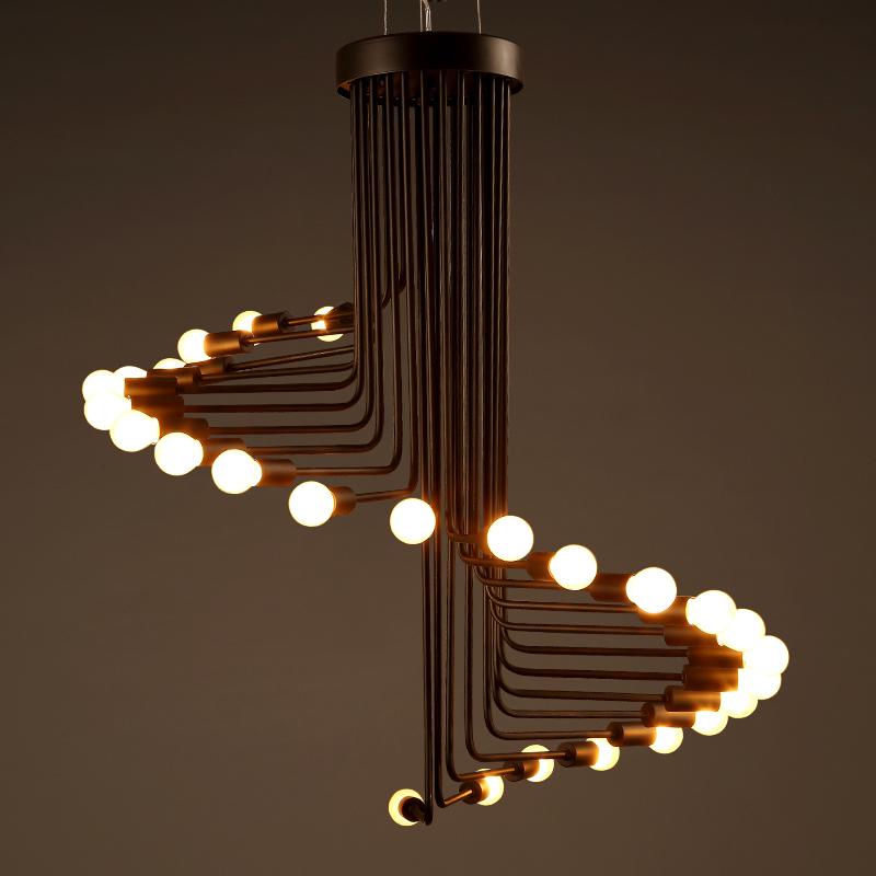 Modern Nordic Spiral Chandelier