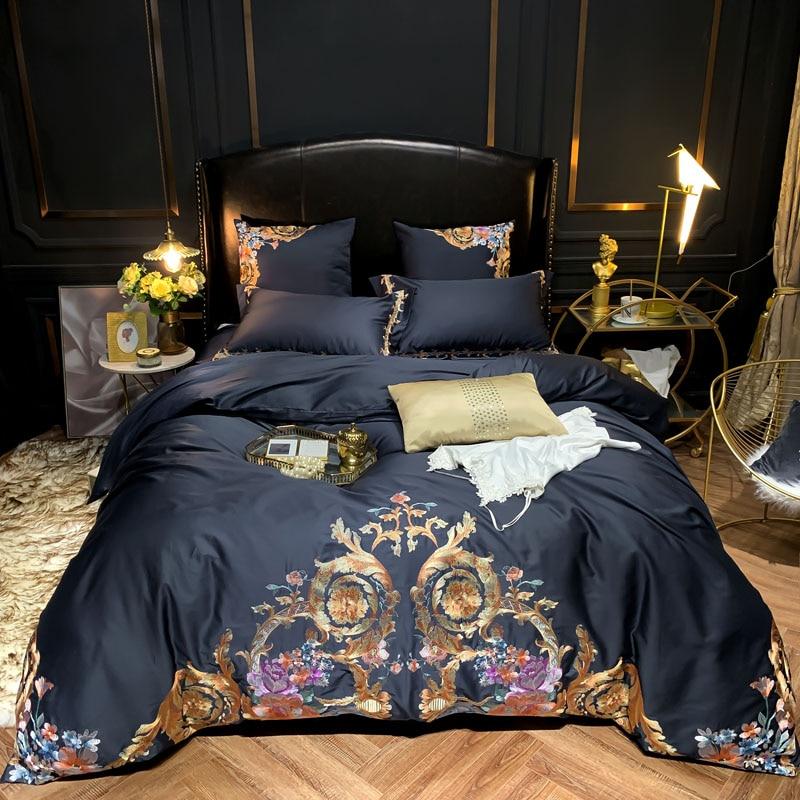 Leroux Egyptian Cotton Premium Embroidery Duvet Cover Set