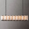 Harson Calcite Rectangular Chandelier 62" chandeliers for dining room,chandeliers for stairways,chandeliers for foyer,chandeliers for bedrooms,chandeliers for kitchen,chandeliers for living room Rbrights Matte Black  