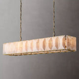 Harson Calcite Rectangular Chandelier 74"