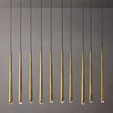 Harley Modern Linear Chandelier 48" chandeliers for dining room,chandeliers for stairways,chandeliers for foyer,chandeliers for bedrooms,chandeliers for kitchen,chandeliers for living room Rbrights Lacquered Burnished Brass  