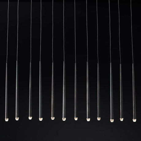 Harley Modern Linear Chandelier 60" chandeliers for dining room,chandeliers for stairways,chandeliers for foyer,chandeliers for bedrooms,chandeliers for kitchen,chandeliers for living room Rbrights Matte Black  