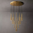 Harley Modern Round Chandelier 48" chandeliers for dining room,chandeliers for stairways,chandeliers for foyer,chandeliers for bedrooms,chandeliers for kitchen,chandeliers for living room Rbrights Lacquered Burnished Brass  