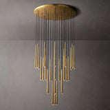 Harley Modern Round Chandelier 48" chandeliers for dining room,chandeliers for stairways,chandeliers for foyer,chandeliers for bedrooms,chandeliers for kitchen,chandeliers for living room Rbrights Lacquered Burnished Brass  