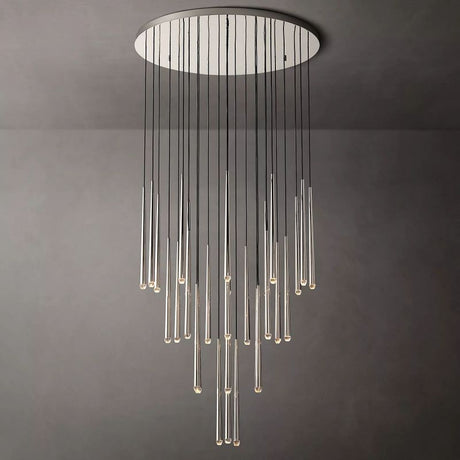 Harley Modern Round Chandelier 48" chandeliers for dining room,chandeliers for stairways,chandeliers for foyer,chandeliers for bedrooms,chandeliers for kitchen,chandeliers for living room Rbrights Polished Nickel  