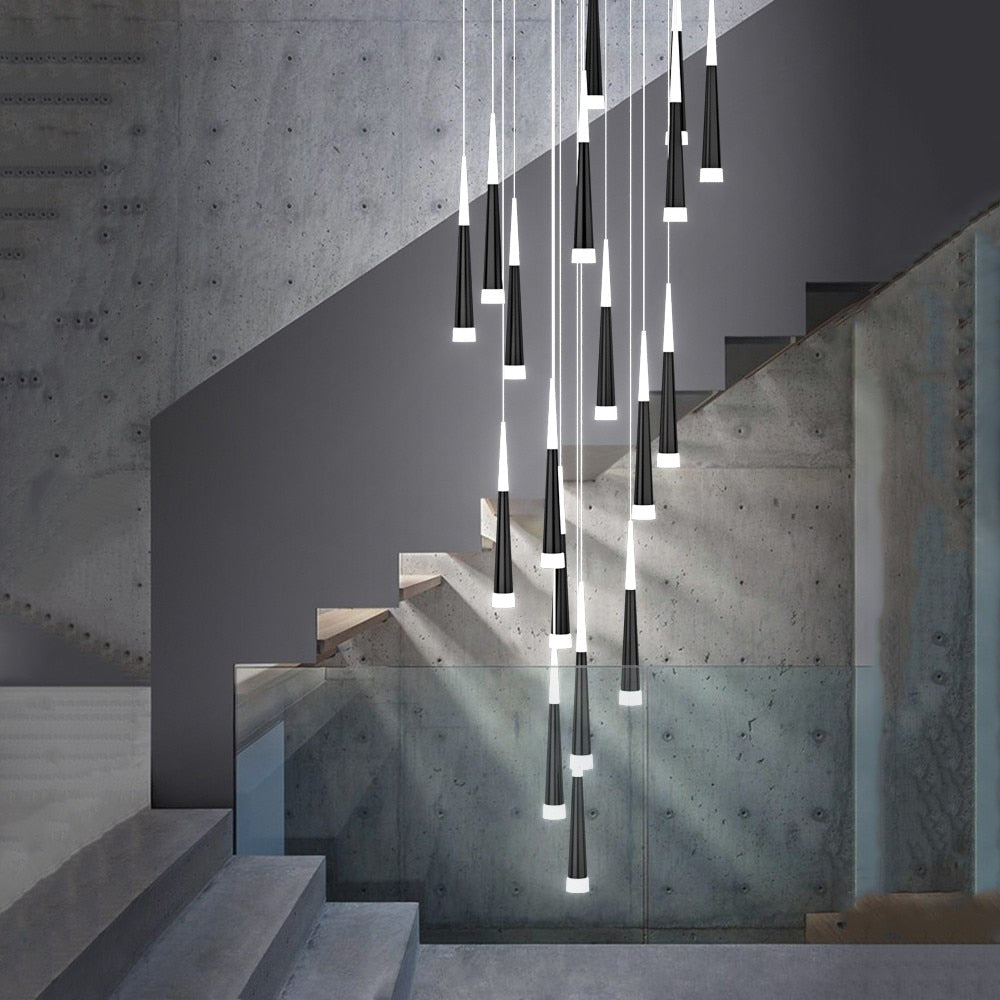 Rain Staircase Chandelier