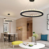 Black Ring Chandelier