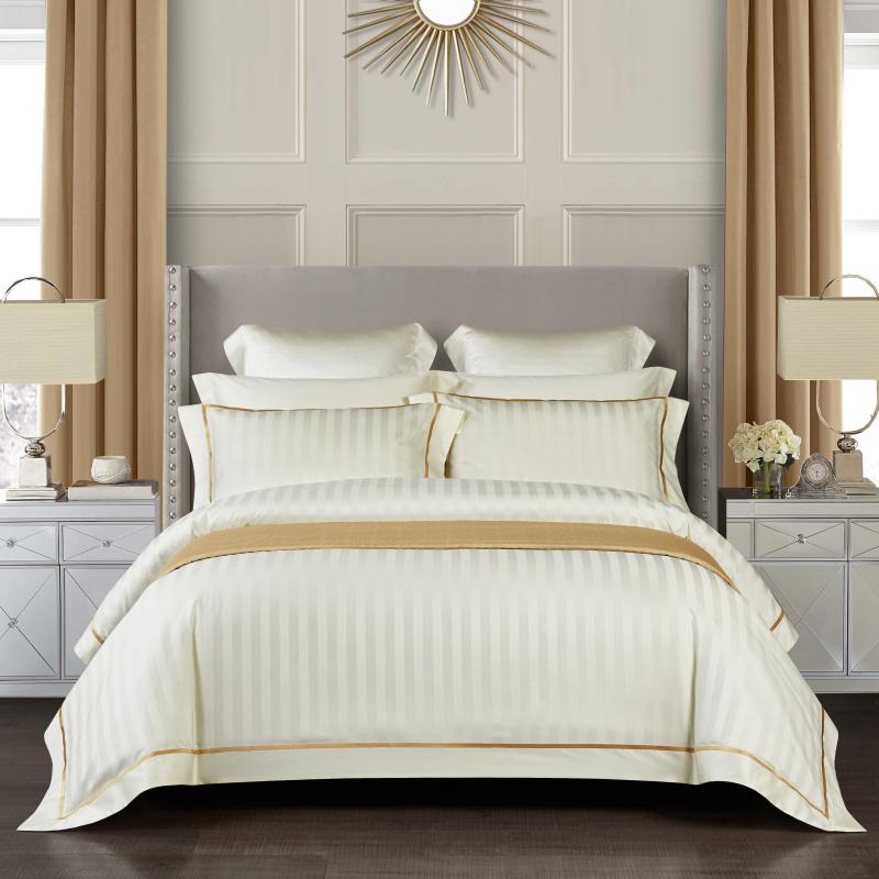 Marnula Egyptian Cotton Premium Soft Silky Duvet Cover Set Duvet Cover Set - Venetto Design Beige / King / 4 Pieces Venettodesign.com