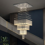 Crystal Hanging Rectangular Chandelier