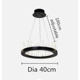 Black Ring Chandelier