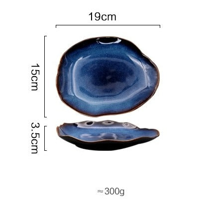 European Deep Blue Plate