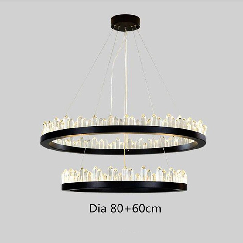 Black Ring Chandelier