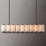 HARLOY Calcite Rectangular Chandelier 62"