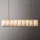 HARLOY Calcite Rectangular Chandelier 62"