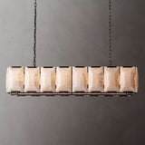 HARLOY Calcite Rectangular Chandelier 55"