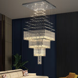 Crystal Hanging Rectangular Chandelier