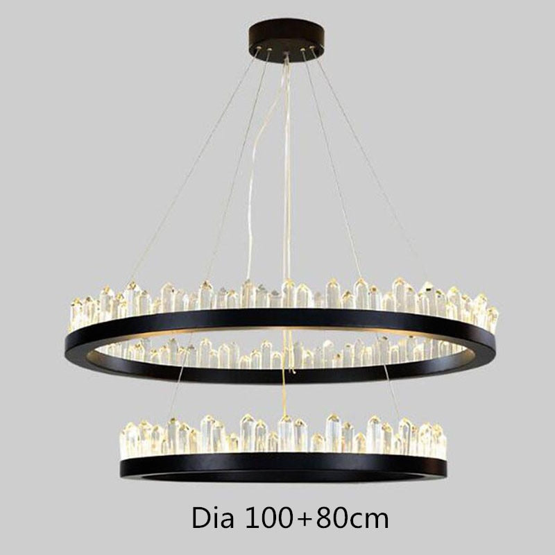 Black Ring Chandelier