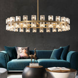 ARCACHONM Crystal Round Chandelier 48"