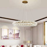 Isaber Ring Crystal Chandelier chandeliers for dining room,chandeliers for stairways,chandeliers for foyer,chandeliers for bedrooms,chandeliers for kitchen,chandeliers for living room Rbrights Large 39.37"D  