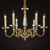 styld crystal candle chandelier with 6 lights 26"