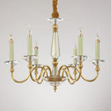 styld crystal candle chandelier with 6 lights 26"