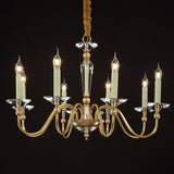 Styld Crystal Candle Chandelier With 8 Lights W32"