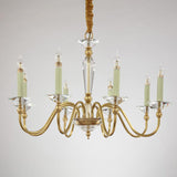 Styld Crystal Candle Chandelier With 8 Lights W32"