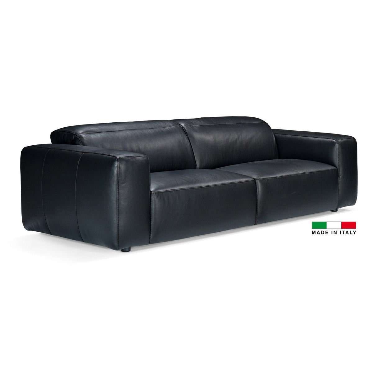 Bellini Modern Living Jacklyn Sofa Black .52851 Italian Leather Jacklyn S BLK