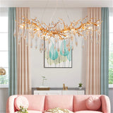 Jana Postmodern Crystal Creative Branch Chandelier chandeliers for dining room,chandeliers for stairways,chandeliers for foyer,chandeliers for bedrooms,chandeliers for kitchen,chandeliers for living room Rbrights 59.06"L  