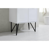 KubeBath Bosco Single Modern Bathroom Vanity w/ Quartz Countertop