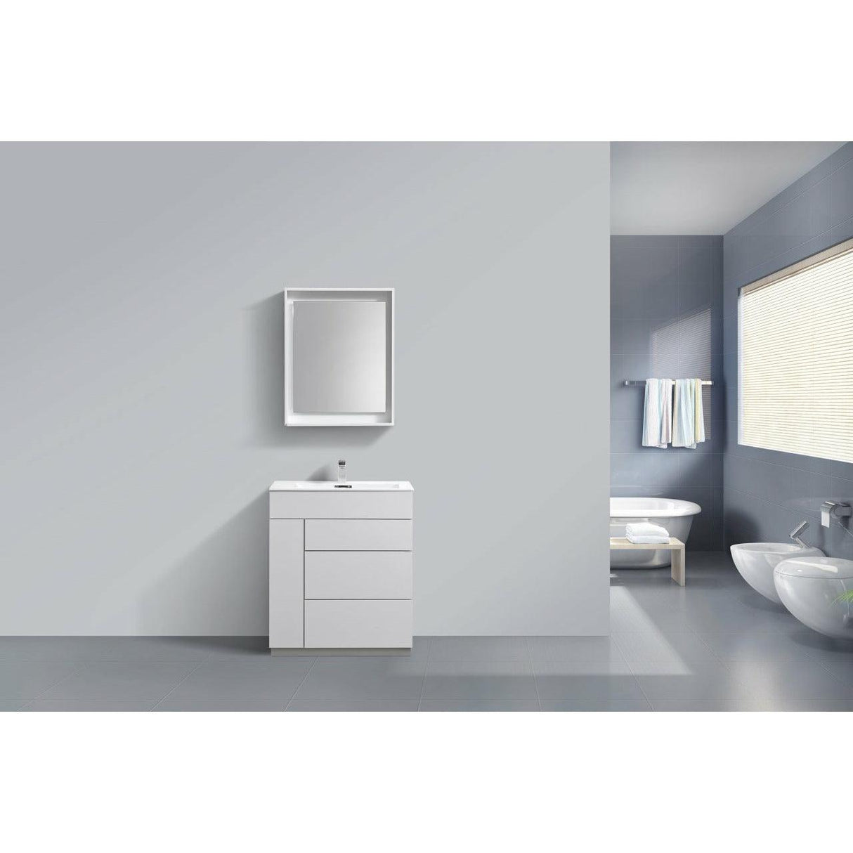 KubeBath Milano Single Bathroom Vanity